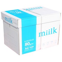 밀크 A4 80g 1BOX 2500매/A4용지 g, g 본상품선택