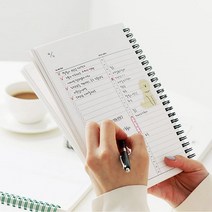 인디고 시간관리 데일리 플래너 타임테이블 다이어리, 화이트