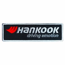 와펜 D710 - 한국 타이어 블랙 HANKOOK 사각 마크 패치 와펜