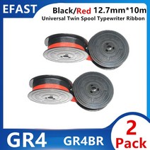 1~ 5pk 오리지널 Olivetti A730 A770 Studio 42 Studio 44 45 46 Tekne 3 발렌타인 타자기 리본 검정, 05 2PK GR4BR_01 12mm