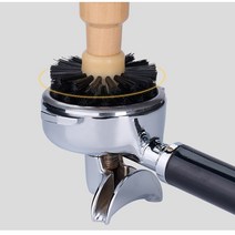 호파스 우드 커피머신 포터필터 바스켓 청소솔 브러쉬, 1개