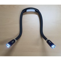 두손자유 목걸이 캠핑등 넥라이트 핸즈프리 LED랜턴, 블랙, 블랙