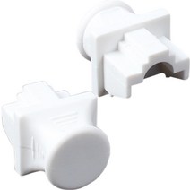 PLUG MASTER 플러그마스터 NM-SR012WH RJ45 포트 보호캡 화이트 100개 랜/광통신 장비-랜케이블/랜장비, 선택없음, 선택없음