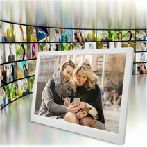 스마트 전자 앨범 디지털 액자 15.4인치 HD, EU, 02형WHITE