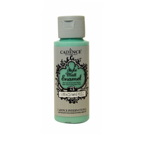 E355 (Light Mint Green) 헤리티지공예 스타일 매트 에나멜 물감 59ml (무광 수성 유리 글라스 포슬린 물감)