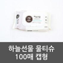 [에이치플러스몰] 하늘선물 물티슈 100매 캡형 물티슈캡형 물티슈, 상세 설명 참조