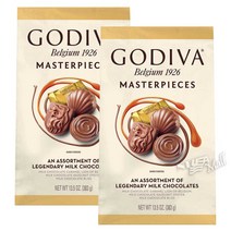 고디바 마스터피스 밀크 초콜릿 422g 2팩 3팩 Godiva Masterpieces Assortment of Legendary Milk Chocolates 14.9oz, 밀크초콜릿 2팩