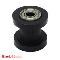 부드럽고 내구성 좋은 8/10mm 드라이브 체인 롤러 풀리 휠 텐셔너 가이드 Enduro 오토바이 모토 크로스 핏, 07 Black 10mm