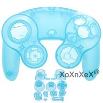 NGC 컨트롤러 교체용 전면 후면 셸 하우징 커버 케이스 ABXY L R Z Dpad 버튼 게임큐브 핸들, 한개옵션1, 18 N20
