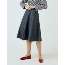 22SS [LF몰 단독]데님라이크 네이비 플레어 스커트 HSSK2B450N2