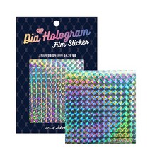 Nail Sketch 다이아 홀로그램 필름 스티커, 스티커／옵션명2