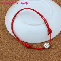 행운 건강 학생 써지컬 20 개 아연 합금 세인트 베네딕트 메달 조절 레드 블랙 코드 손목 Diy 왁스 로프 직조 팔찌 B-336a