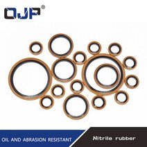 고압 유압 고무 오일 파이프 패드 씰 개스킷 M6/M8/M10/M12/M14/M16 60mm NBR 금속 구리 본드 와셔 오링 구색, [14] M36, 14 M36