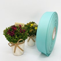 포장 리본 끈 제이제이리본 골직리본15mm 20mm 25mm 60컬러 (길이 45M ) 공단리본, 47박하색