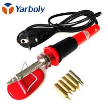 Pyrography 도구 220V 240V DIY 공예 Woodburning 납땜 펜 나무 굽기 인두 도구 세트 5 팁, 한개옵션0