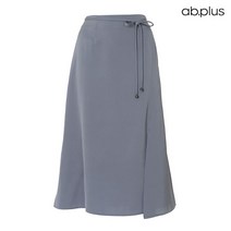 에이비플러스 ab.plus 사이드 슬릿 리본끈 플레어 스커트 (LSV1SS02A)
