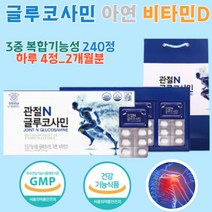 무릎관절에좋은영양제 허리에좋은영양제 글루코사민효과, 관절N글루코사민240정_2개월분