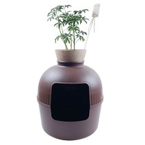 아이구감사합니다 길고양이 여름집 길냥이 장독대 항아리 급식소 모래 화장실, 브라운