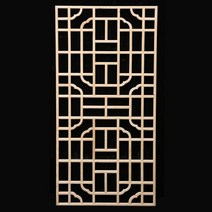 한옥 창호 창호지문 문창살 한옥 문살 전통문 전통 한옥창문 옛날 문짝 창살, 98x37cm