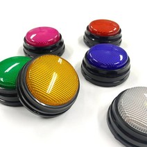 말하는 강아지 펫톡 LED 녹음가능 간식 훈련 벨, 화이트