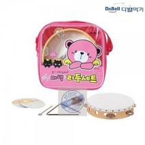 다벨 리듬 악기 세트 엔젤 삼익 어린이 초등 탬버린 타악기 -분홍