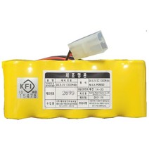 소방용 비상등 유도등 예비전원 배터리 Ni-Cd SC 6V (1x5) 1300mAh MG620006
