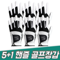 지맥스 5+1 Gmax 핸즐 남자 여성 연습용 왼손 오른손 양손 추천 골프장갑 6장, 남성 왼손