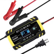 전기자동차충전기 가정용전기차충전기 완속충전기 12V 8A 24V 4A 펄스 LCD 디스플레이로 수리 충전기 오토, 02 12V 8A 24V 4A EU