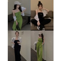 HQINT 모델 포장 점프 슈트+짧은 -Sleeved 상단 ZA-240389