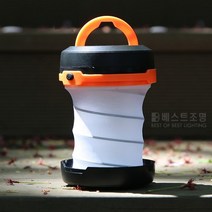 휴대용 손잡이 스프링 접이식 랜턴 건전지형 캠핑 무드등, 파파LED스프링무드등