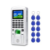 RFID 지문 액세스 제어 TCP IP 생체 인식 시간 출석 시스템 기계 직원 실행인 레코더 2.4 인치 USB Realand, 은, 은
