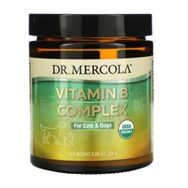 Dr Mercola 닥터머콜라 비타민B 콤플렉스 반려묘 및 반려견용 24g