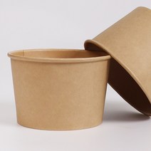 휴게소 분식집 우동 컵밥 포장 850호 다용도 크라프트 종이용기 컵 100개, 850 크라프트컵 100개