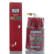 핑크풋 채점펜 16p + 리필심 20p 세트, 혼합색상, 2세트