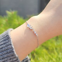 위안부 기부 후원 소망나비 실버 로즈골드 은 팔찌