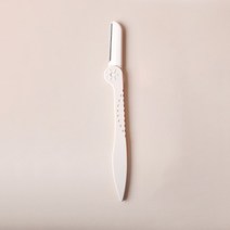 1+2접이식 아이브로우 세이프티 면도기 뷰티툴 초보 아이브로우 리무버 3매입, 외줄화이트