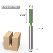 밀링커터날 공작 척 공구홀더 1-7pcs 6mm 14 인치 생크 단일 더블 플루트 스트레이트 비트 밀링 커터 나무 텅스텐 카바이드 라우터 비트 목공 도구, 6.35x5x20