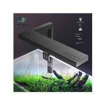 수초조명 PC 알루미늄 Led 스펙트럼 RGB 수생 조명 16W 수족관 형광 장식 물고기 잔디 실린더 20-35cm 수조