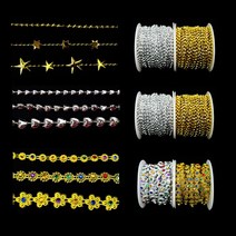 롤 체인 줄 비즈, 22별(은색)