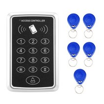 Door Access Control System 125Khz RFID EM ID Stand-Alone Password Keypad With Key Fobs Keychains Fo, 01 YELLOW