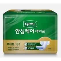 디펜드 남녀공용 안심케어 테이프 성인기저귀 특대형, 18매입, 6개