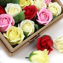비누 장미꽃+줄기 50송이 1갑/선택 1종/쁘렝땅, 10.딥바이올렛