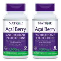 Natrol 나트롤 아사이베리 1000mg 식물성캡슐 75정 X 2통