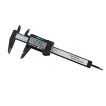[캘리퍼스] 디지털 0-150mm 6 인치 lcd 전자 탄소 섬유 고도계 마이크로 미터, 170mm