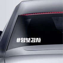 캐스퍼 레이 양보 배려운전 감사 스티커 자동차데칼 스파크 첫차꾸미기 여친선물 초보, 옐로우