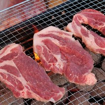 수입산 돼지목살 구이용 1kg/500g 통목살 스테이크 에어프라이어 캠핑용 덴마크산 돼지고기 목살 목심, 수입산 통목살 구이용 500g_2.5cm