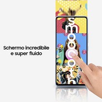 Samsung Galaxy A53 5G 스마트폰 Android 디스플레이 Infinity-O FHD+ Super AMOLED 6.5인치¹ 6GB RAM 및 128GB 확장형 내부 메모리² 배터리 5 000mAh 어썸 블랙[이탈리아어 버전]-32875, 하얀색, 6/128GB