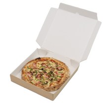 크라운포장 크라프트(KP) 사각피자박스 9인치(255 X 255 X 45mm) 50개입 포장 음식 단상자 식품 패키지 용기