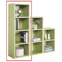 교구장 프라임 그린 4단 미니책장 책꽂이 수납장, 본상품선택