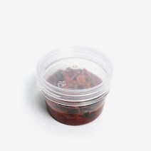 더팩 일회용 이지원터치250 견과류용기 쿠키통 슬라임용기 480개, 1박스